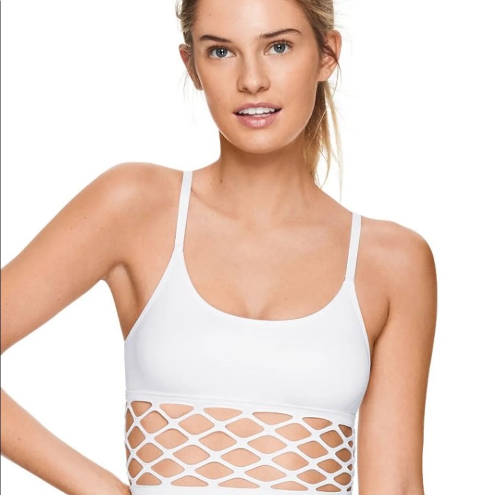 New VS Pink Cool & Comfy Fishnet Bralette - Picture 3 of 8